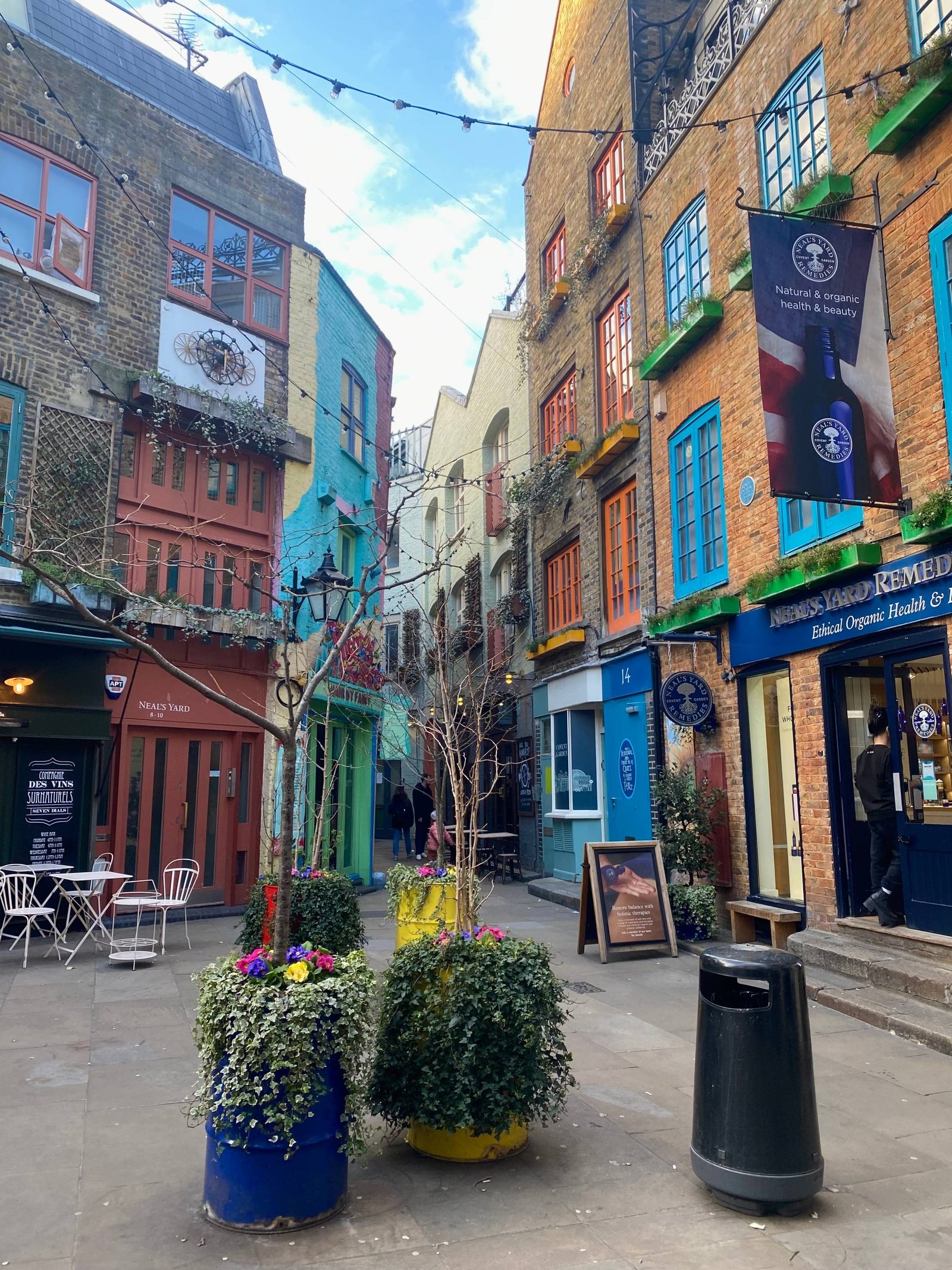 Colorful buildings at Neals Yard, London