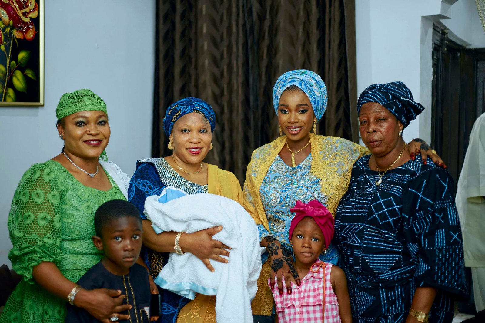 A joyful family gathering from different generations showcasing family travel